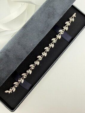 Tiffany & Co. Garland Diamond Bracelet Platinum 1ct+ 28.6g Vintage 1999 7in